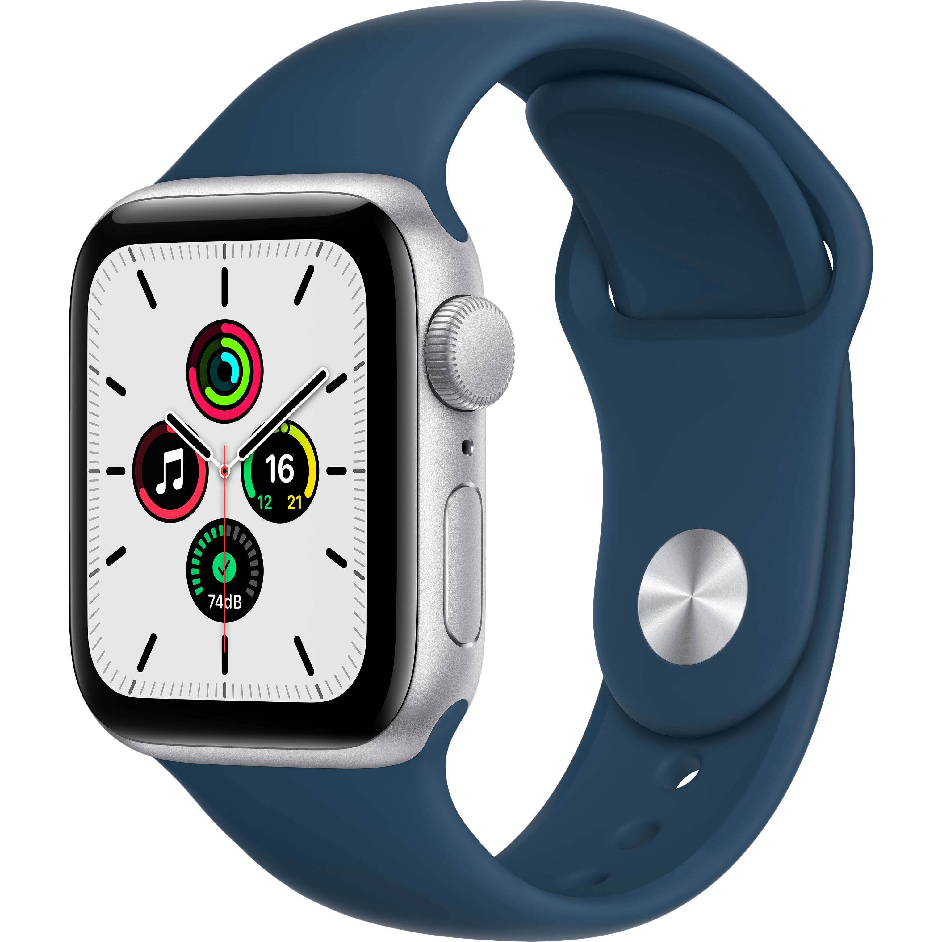 Apple Watch SE GPS, 40mm, Silver, Abyss Blue Sport Band purchase