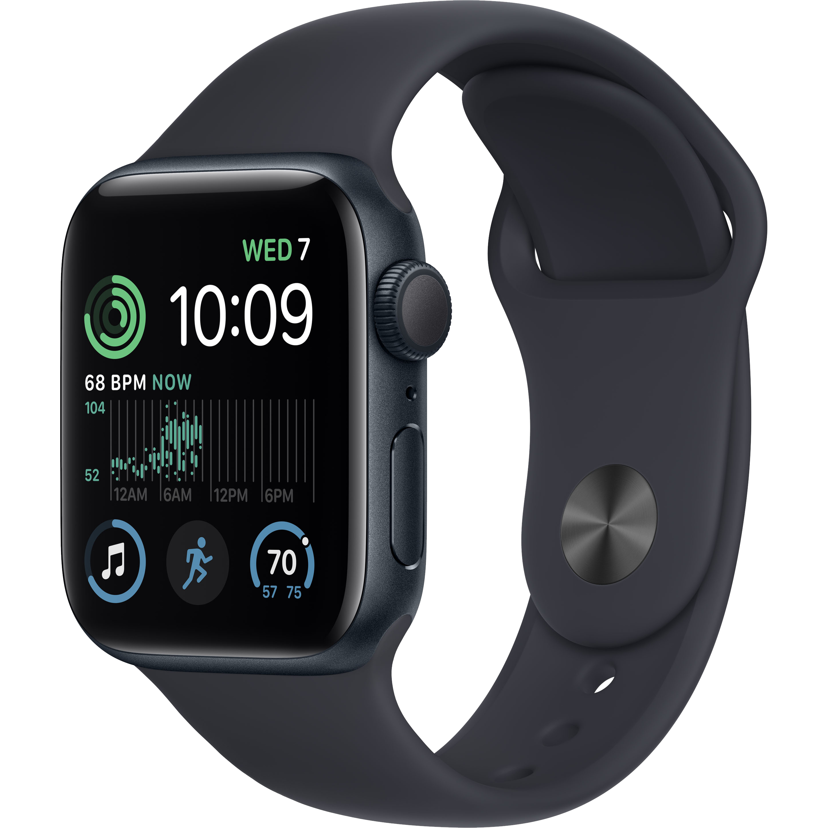 Apple Watch SE GPS Gen.2, 40mm, Midnight, Midnight Sport Band 