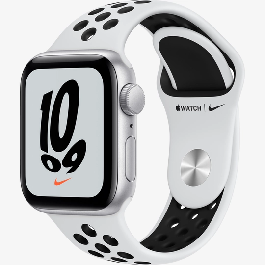 Apple Watch Nike SE GPS, 40mm, Silver, Pure Platinum/Black Nike