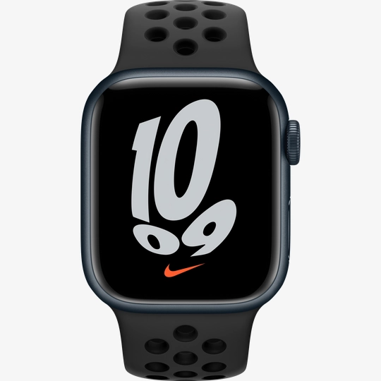 Apple Watch Nike Series 7 GPS, 41mm, Midnight, Anthracite/Black