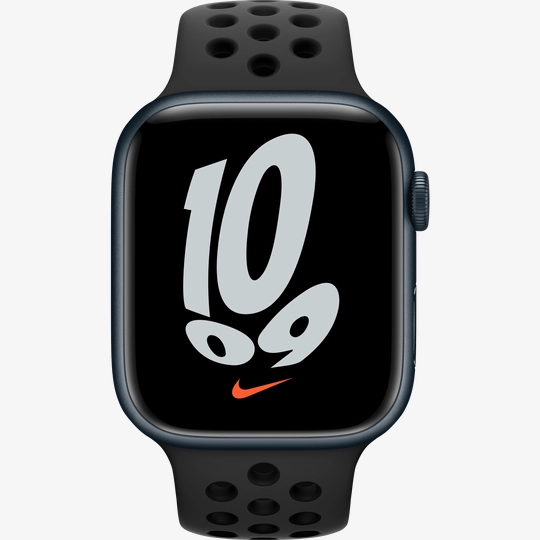 Apple Watch Nike Series 7 GPS, 45mm, Midnight, Anthracite/Black