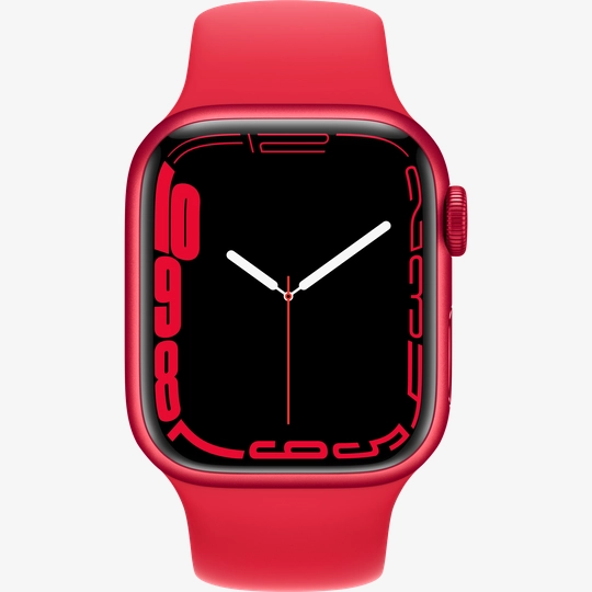 Red series 7 apple watch