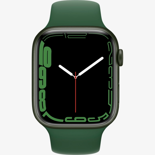 Apple Watch Series 7 GPS, 45mm, Green, Clover Sport Band purchase