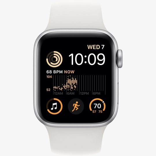 Apple Watch SE GPS Gen.2, 40mm, Silver, White Sport Band purchase