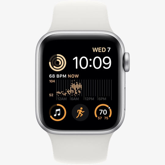 Apple watch 4 silver white band new arrivals