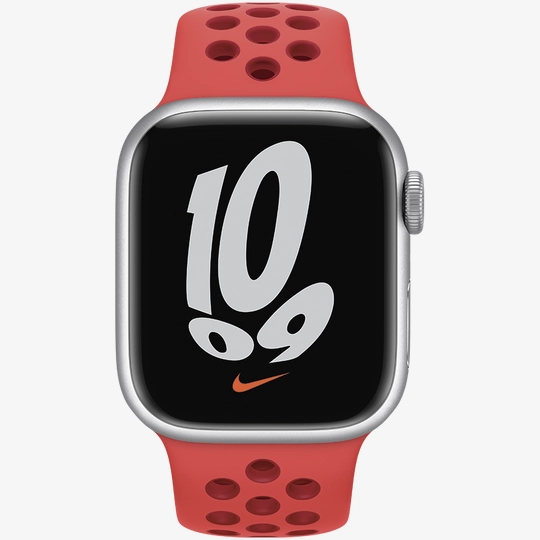 Band APPLE 41mm Nike Sport Band Bright Crimson/Gym Red purchase: price  MPGW3ZM/A, installments - iSpace